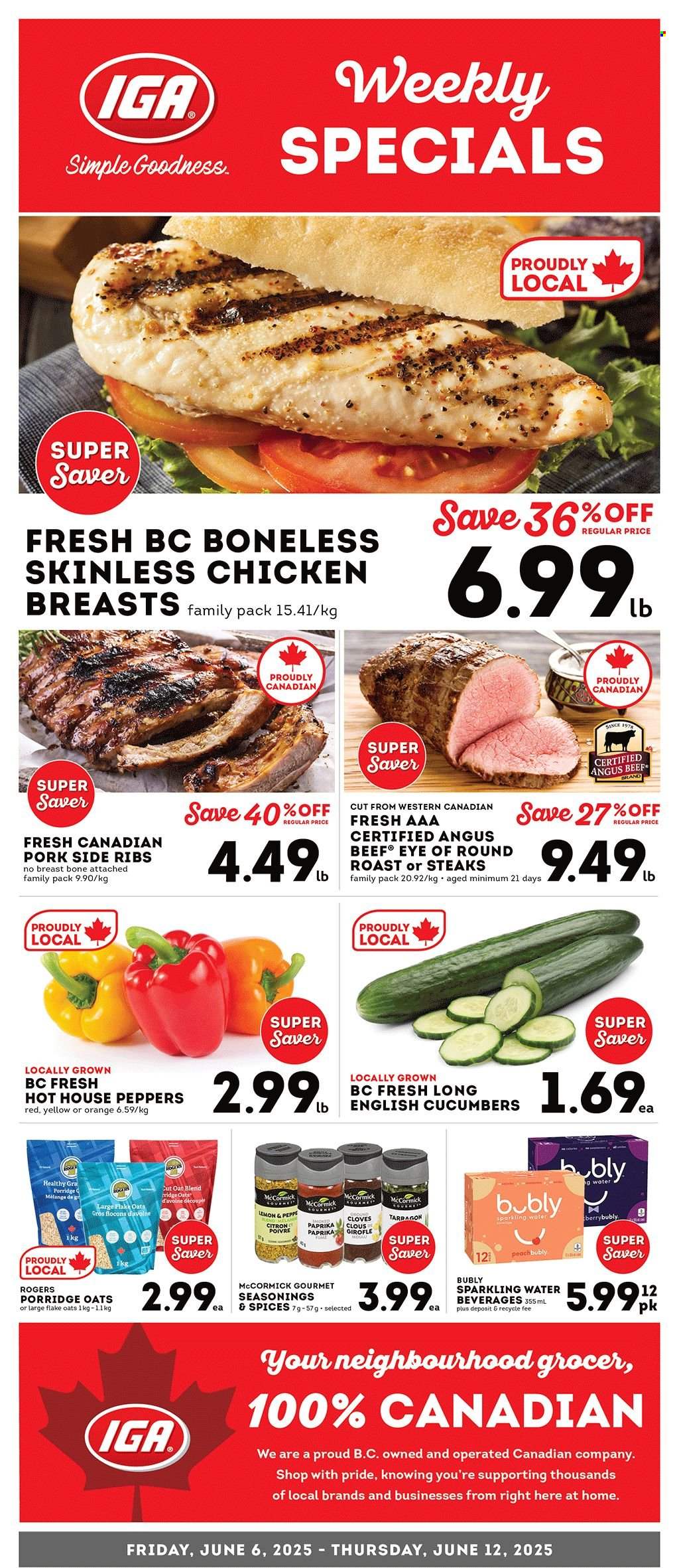 IGA Simple Goodness flyer - June 06, 2025 - June 12, 2025. Page 1