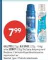 GILLETTE 175g, OLD SPICE 175g - 180g or SECRET 123g Dry Spray Antiperspirant/Deodorant