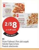 PC Frozen Flatbread / Pain plat surgelé