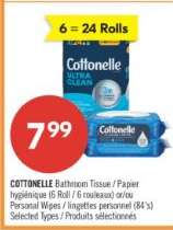 COTTONELLE BATHROOM TISSUE