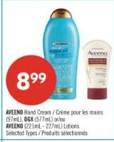 AVEENO Hand Cream / OGX / AVEENO Lotions
