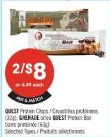 QUEST Protein Chips / GRENADE or QUEST Protein Bar