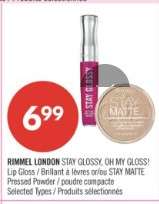 RIMMEL LONDON STAY GLOSSY, OH MY GLOSS!
