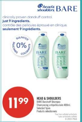HEAD & SHOULDERS BARE DANDRUFF SHAMPOO