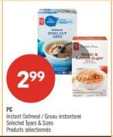 PC INSTANT OATMEAL