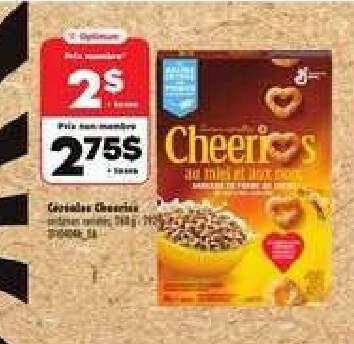 céréales Cheerios,
