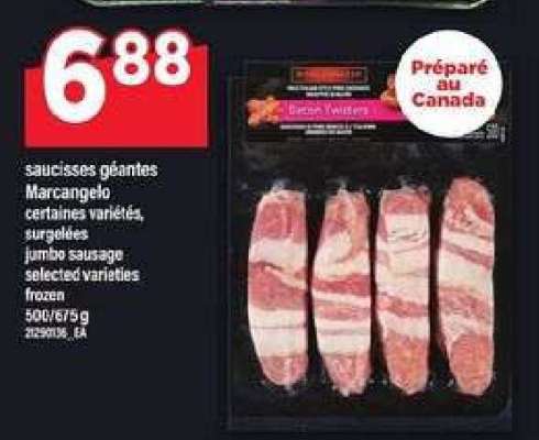saucisses géantes Marcangelo