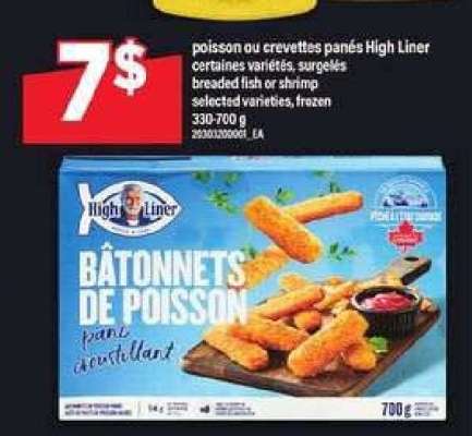 High Liner Bâtonnets de Poisson