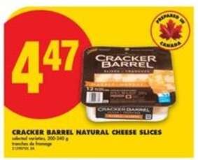 CRACKER BARREL NATURAL CHEESE SLICES