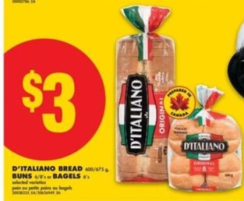 D'Italiano Bread Buns or Bagels