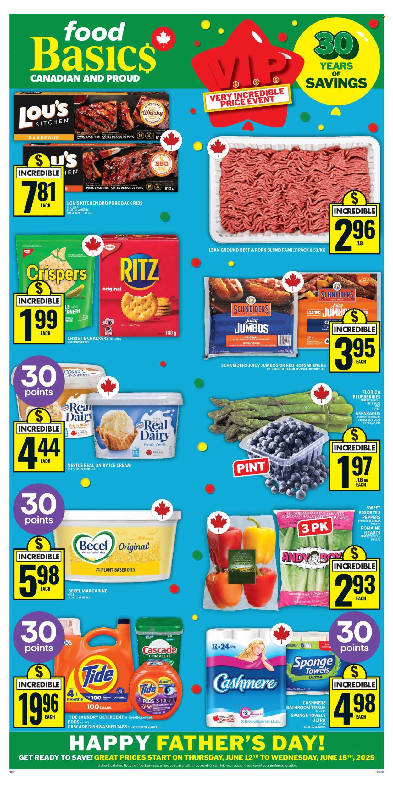 Food Basics flyer - June 12, 2025 - June 18, 2025. Page 1