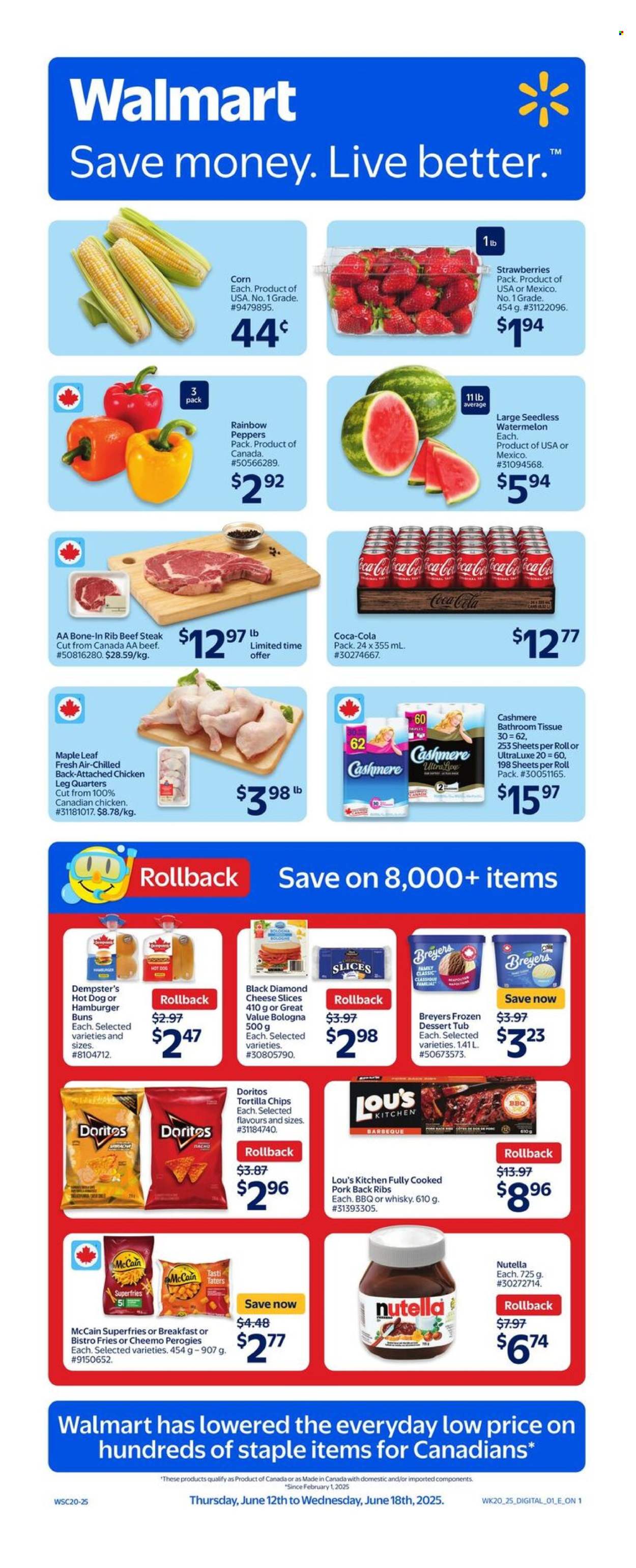 Walmart flyer - June 12, 2025 - June 18, 2025. Page 1