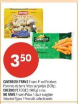 CAVENDISH FARMS FROZEN FRIED POTATOES