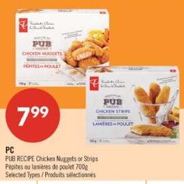 PC PUB RECIPE CHICKEN NUGGETS or STRIPS