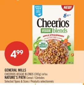 GENERAL MILLS CHEERIOS VEGGIE BLENDS