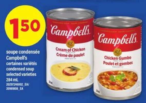 Campbell's soupe condensée