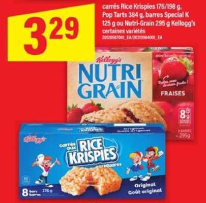 Kellogg's Nutri-Grain / Rice Krispies