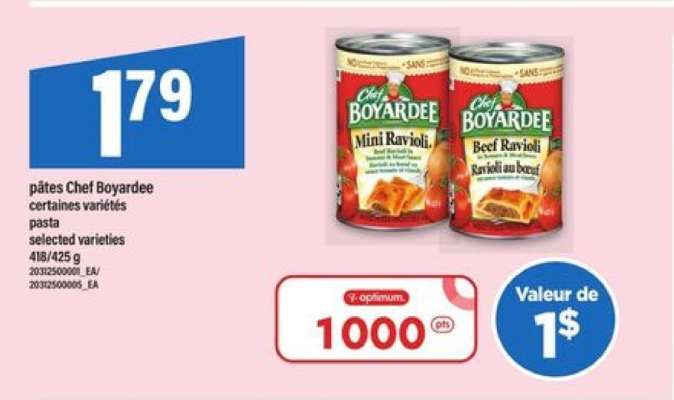 pâtes Chef Boyardee