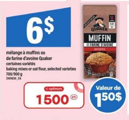 Quaker Muffin Mix