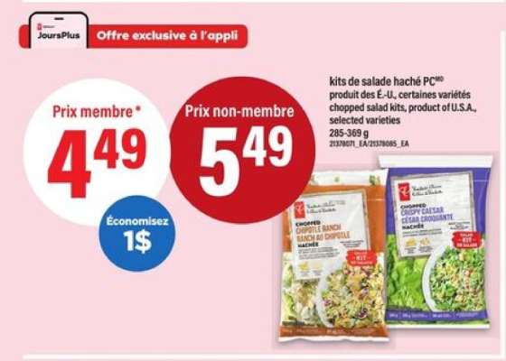 kits de salade haché PC