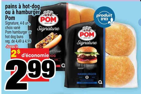 Pains à Hot-Dog ou à Hamburger POM