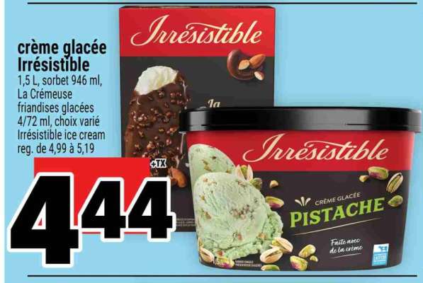 CRÈME GLACÉE IRRÉSISTIBLE