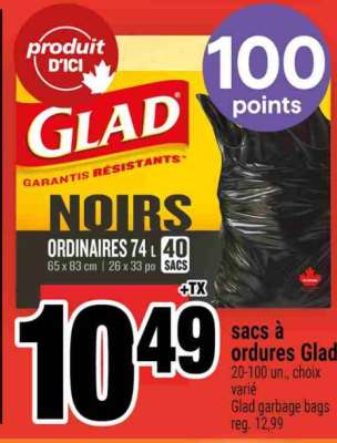 Glad sacs à ordures