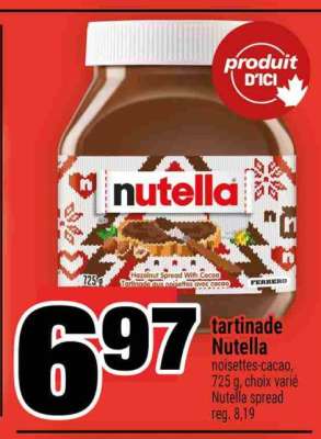 TARTINADE NUTELLA