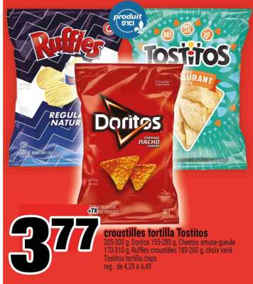 Croustilles Tortilla Tostitos