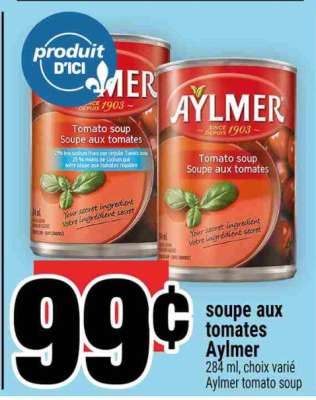 SOUPE AUX TOMATES AYLMER