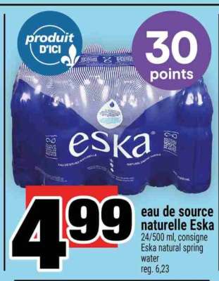 eau de source naturelle Eska