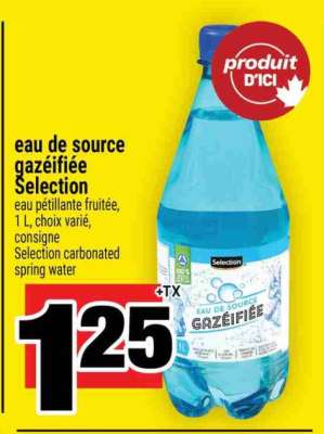 EAU DE SOURCE GAZÉIFIÉE SELECTION