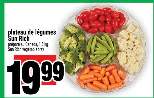 PLATEAU DE LÉGUMES SUN RICH