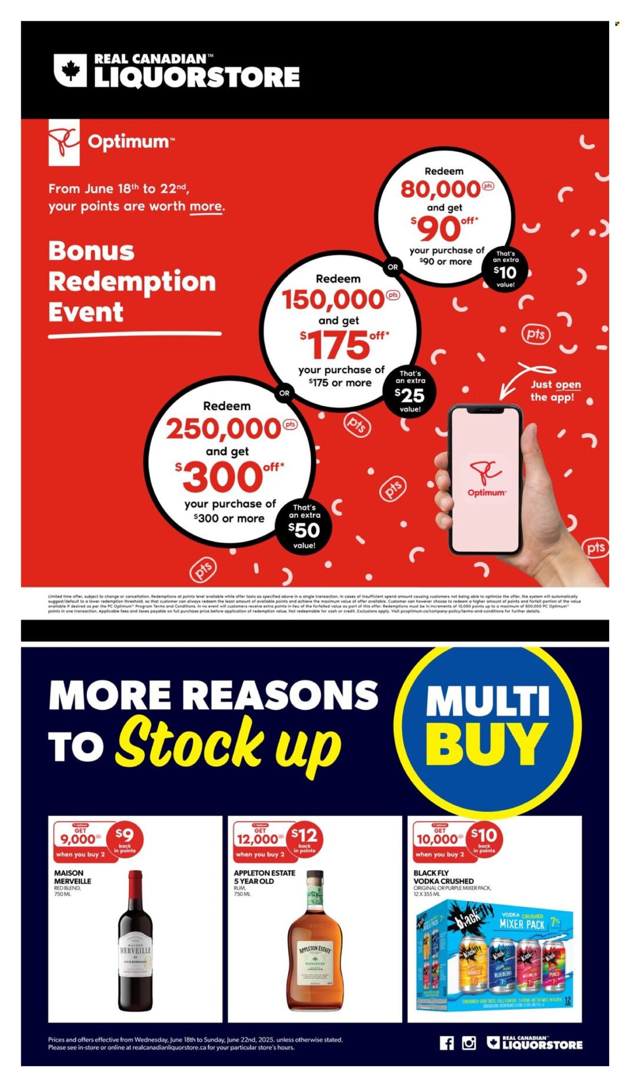Real Canadian Liquorstore flyer - June 18, 2025 - June 22, 2025. Page 1