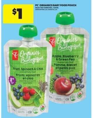 PC ORGANICS BABY FOOD POUCH