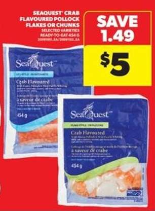 Seaquest Crab Flavoured Pollock Flakes or Chunks