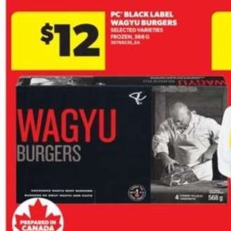PC Black Label Wagyu Burgers