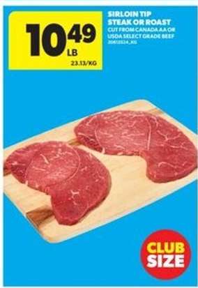 Sirloin Tip Steak or Roast