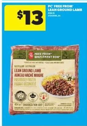 PC Free From Lean Ground Lamb