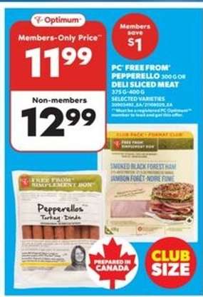 PC 'Free From' Pepperello or Deli Sliced Meat