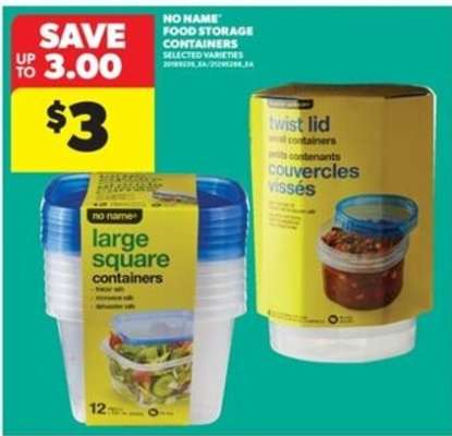 NO NAME FOOD STORAGE CONTAINERS