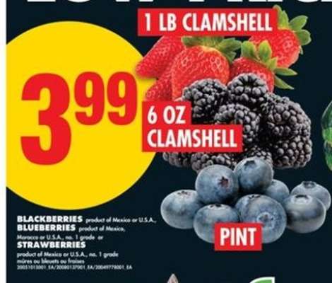 Blackberries, Blueberries, Strawberries