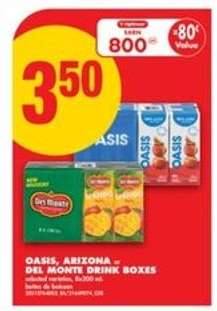 Oasis, Arizona – Del Monte Drink Boxes