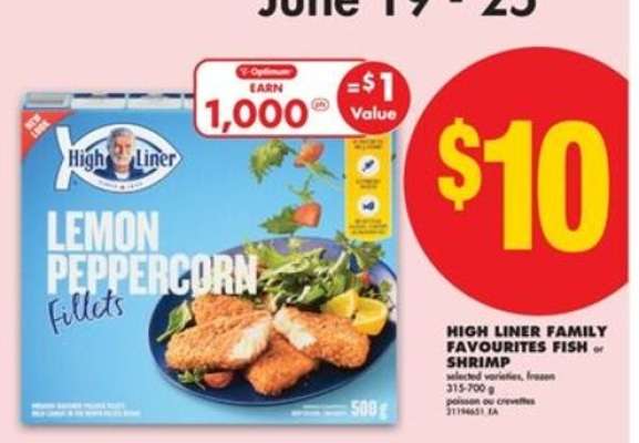 HIGH LINER FAMILY FAVOURITES FISH or SHRIMP