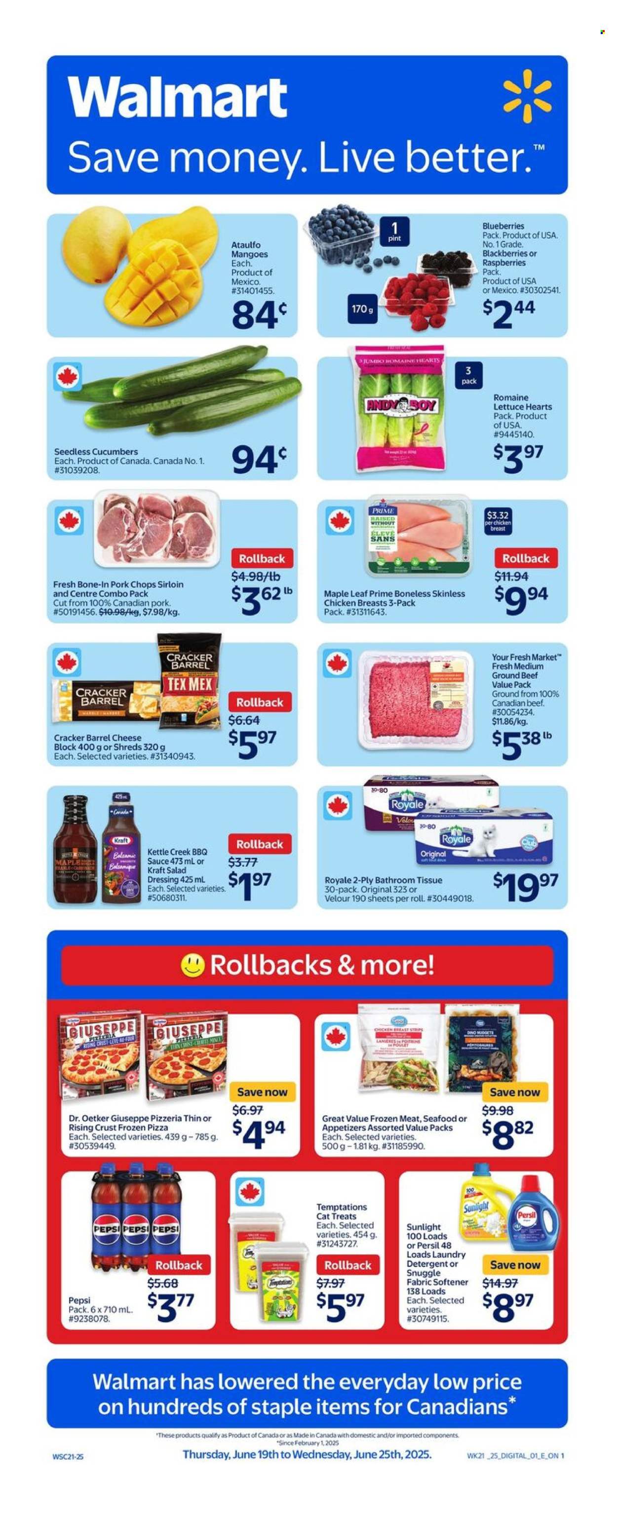 Walmart flyer - June 19, 2025 - June 25, 2025. Page 1