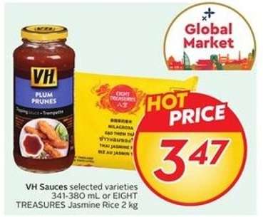 VH Sauces or EIGHT TREASURES Jasmine Rice