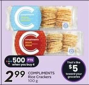 COMPLIMENTS Rice Crackers