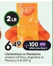 Clementines or Mandarins