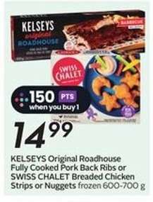 KELSEYS Original Roadhouse or SWISS CHALET Breaded Chicken Strips or Nuggets
