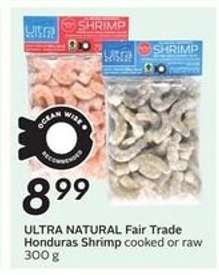 ULTRA NATURAL Fair Trade Honduras Shrimp